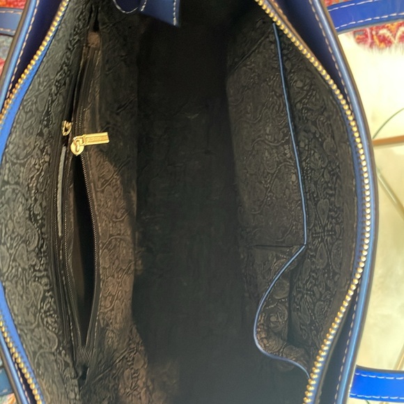 Electric blue leather tote bag! - Picture 2 of 9